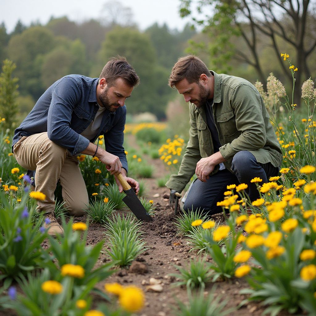 Echipa noastră de designeri peisagiști la lucru