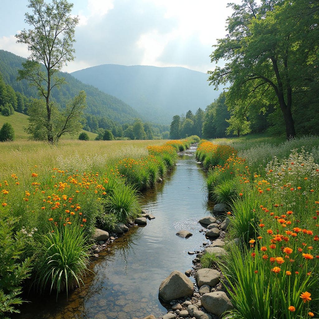 Peisaj natural integrat în mediul rural
